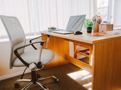 Use an ergonomic chair to allow you to sit and stand at your standing desk anytime.